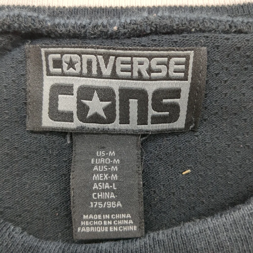 Converse CONS Mens Medium Crewneck Graphic Shirt Streetwear Skateboarding Black